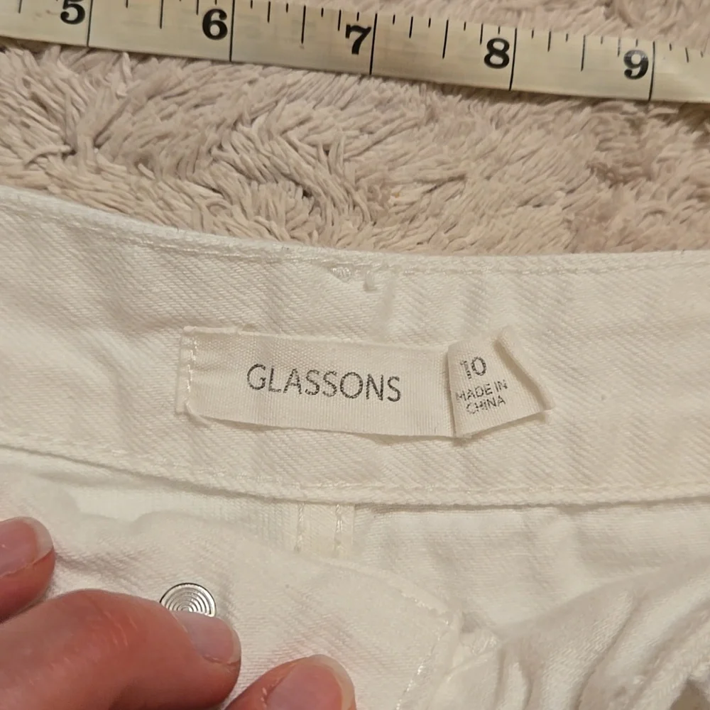 White Denim Women's Shorts - Picture 2 of 5